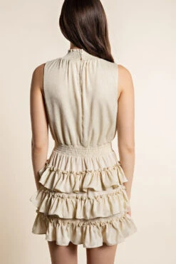 GLAM SLEEVELESS SMOCKING NECK DRESS -Western Cowboy Clothing Store GD5769 t6