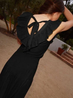 NATION GOLDA CONTRAST RUFFLE TANK -Western Cowboy Clothing Store GOLDA TANK 3149RS JBLK H 1 600x a4ae1774 0d66 420c aa72 061902f5c12f