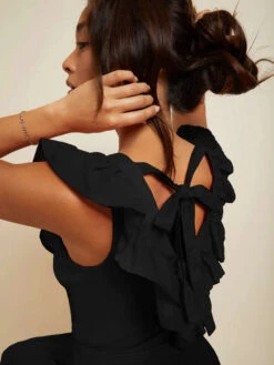 NATION GOLDA CONTRAST RUFFLE TANK -Western Cowboy Clothing Store GOLDA TANK 3149RS JBLK H2 600x 8be99c3d ddf8 443b bce9 8b7df38b8c98