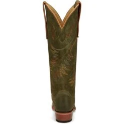 JUSTIN WOMEN'S CLARA OLIVE SUEDED BOOT -Western Cowboy Clothing Store JST 006 VN4465