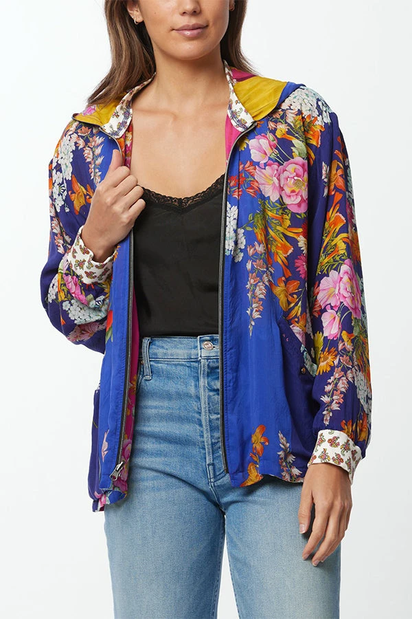 JOHNNY WAS PRINTEMPS REVERSIBLE JACKET 1 JOHNNY WAS PRINTEMPS REVERSIBLE JACKET