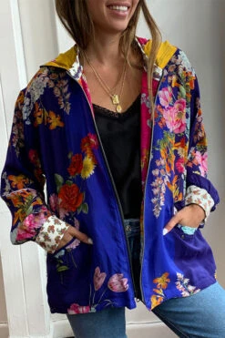 JOHNNY WAS PRINTEMPS REVERSIBLE JACKET 3 JOHNNY WAS PRINTEMPS REVERSIBLE JACKET -Western Cowboy Clothing Store Johnny Was Printemps Jacket Reversible Multi 4