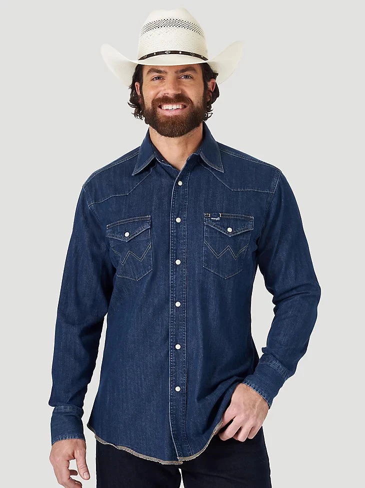 WRANGLER MEN'S WESTERN SNAP SHIRT 1 WRANGLER MEN'S WESTERN SNAP SHIRT