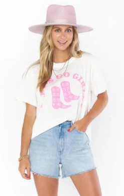SHOW ME YOUR MUMU TRAVIS LET'S GO GIRLS TEE -Western Cowboy Clothing Store MS3 934 LE92 03