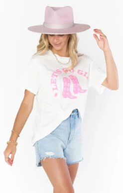 SHOW ME YOUR MUMU TRAVIS LET'S GO GIRLS TEE -Western Cowboy Clothing Store MS3 934 LE92 04