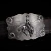 COMSTOCK HERITAGE MORGAN SCENE, BRONCO & HORSESHOES BELT BUCKLE