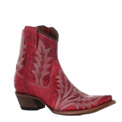 Corral Boots CIRCLE G BY CORRAL WOMEN'S RED EMBROIDERY ANKLE BOOT -Western Cowboy Clothing Store Myproject 2023 04 17T084144.820