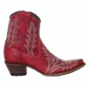 Corral Boots CIRCLE G BY CORRAL WOMEN'S RED EMBROIDERY ANKLE BOOT