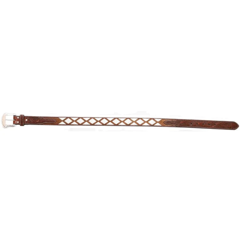 NOCONA PRO SERIES MEN'S HAIR-ON HIDE CONCHO BELT 2 NOCONA PRO SERIES MEN'S HAIR-ON HIDE CONCHO BELT - Image 2