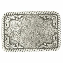 RECTANGLE SCROLL ROPE EDGE BUCKLE