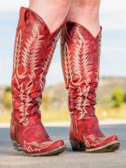 OLD GRINGO WOMEN'S MAYRA RED RELAXED BOOT -Western Cowboy Clothing Store Old Gringo Mayra Red Relaxed Fit Boots L1213 1 Photo 12074