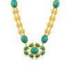 CHRISTINA GREENE ORCHID NECKLACE - TURQUOISE