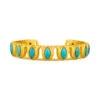 CHRISTINA GREENE PETALS CUFF - TURQUOISE