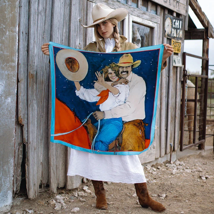 A LITTLE ROMANCE 26X26 SCARF 2 A LITTLE ROMANCE 26X26 SCARF - Image 2