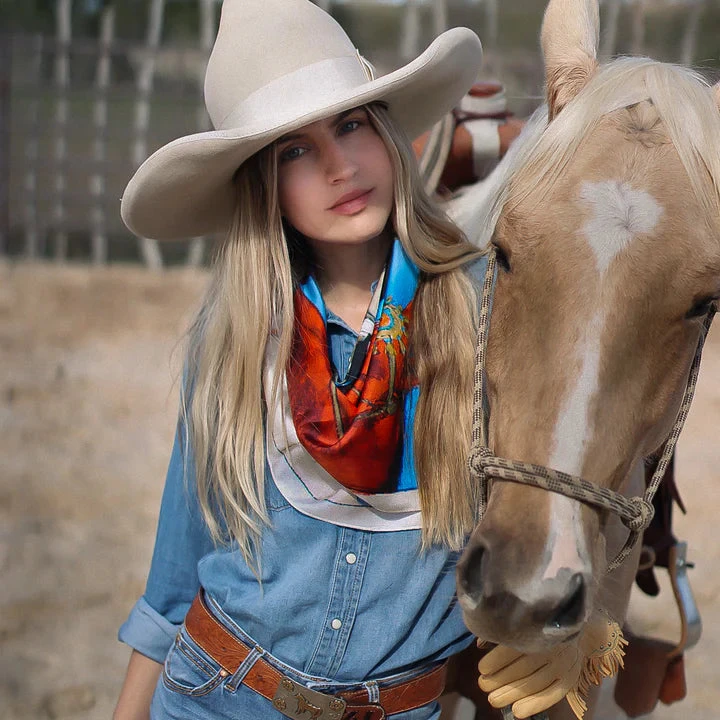 LADIES OF THE BASIN 35X35 SCARF 2 LADIES OF THE BASIN 35X35 SCARF - Image 2