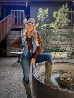 JUSTIN WOMEN'S CLARA OLIVE SUEDED BOOT -Western Cowboy Clothing Store PhotoOct12 24714PM