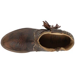 Corral Boots CIRCLE G BY CORRAL WOMEN'S STARS AND FRINGE BOOTIE -Western Cowboy Clothing Store Q0181 4l