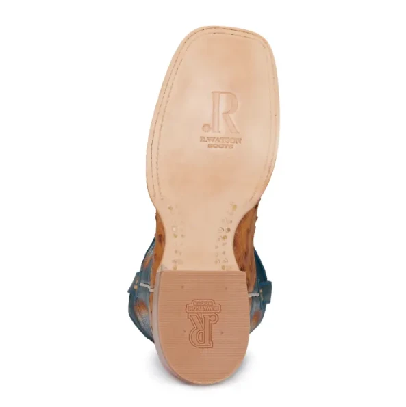 R. WATSON MEN'S OSTRICH ANTIQUED SADDLE BRUCIAT BOOT 5 R. WATSON MEN'S OSTRICH ANTIQUED SADDLE BRUCIAT BOOT - Image 5