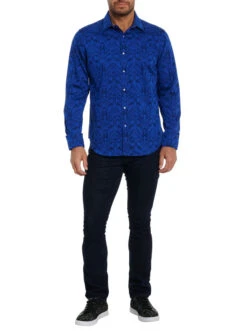 ROBERT GRAHAM HIGHLAND LONG SLEEVE WOVEN SHIRT- NAVY -Western Cowboy Clothing Store RS221000CF HIGHLAND NAVY 01 600x 6e4c50cd 3b6f 4649 aabd 1f3ac6cf60f3