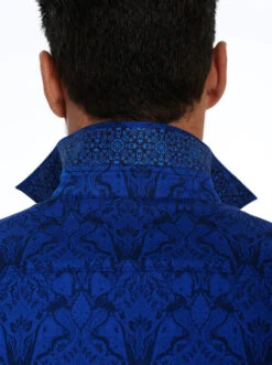 ROBERT GRAHAM HIGHLAND LONG SLEEVE WOVEN SHIRT- NAVY -Western Cowboy Clothing Store RS221000CF HIGHLAND NAVY 06 600x b77c2de4 bbe9 43f0 b80a 9cf80729df7e