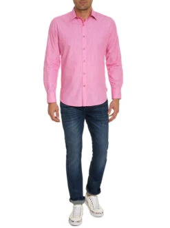 ROBERT GRAHAM STINGRAY LONG SLEEVE WOVEN SHIRT -Western Cowboy Clothing Store RS231004CF STINGRAY PINK 01 600x 9e0b64ff 82c3 47c6 967a 09cc09447bc4