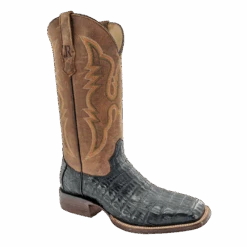 R. WATSON MEN'S CAIMAN TAIL BLACK BOOT