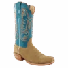 R. WATSON MEN'S ROUGHOUT SAND BLUE TOP BOOT