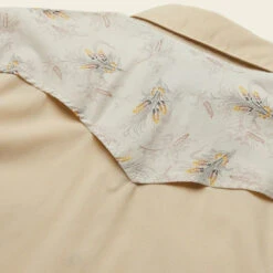 HOWLER MEN'S H Bar B Tech Longsleeve Shirt -Western Cowboy Clothing Store S23 LS Shirts HBarB Tech Grainfields Hemp Detail 2