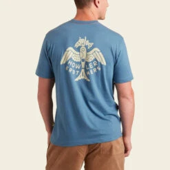 HOWLER MEN'S FRESH CATCH TEE -Western Cowboy Clothing Store S23 Pocket Tee Fresh Catch Blue Horizon Back