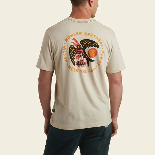 HOWLER MEN'S Frigate Badge Pocket T-Shirt 5 HOWLER MEN'S Frigate Badge Pocket T-Shirt - Image 5