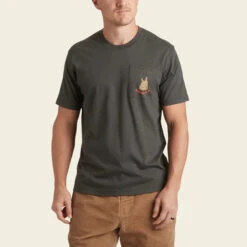 HOWLER MEN'S COYOTE HOWL POCKET TEE 8 HOWLER MEN'S COYOTE HOWL POCKET TEE -Western Cowboy Clothing Store S23 Pocket Tee Howler Coyote Antique Black Front 57a21aa0 ab0a 4c09 8a18 48be2f6f5df1