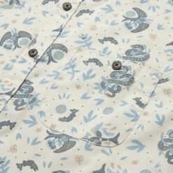 HOWLER MEN'S MANSFIELD SHIRT -Western Cowboy Clothing Store S23 SS Shirts Mansfield Air Sea Near White Detail