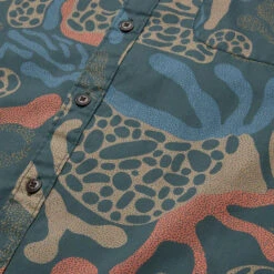 HOWLER MEN'S Mansfield Shirt- CITRON -Western Cowboy Clothing Store S23 SS Shirts Mansfield Molecular Movements Antique Black Detail