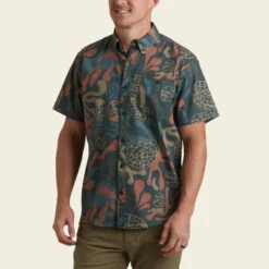 HOWLER MEN'S Mansfield Shirt- CITRON -Western Cowboy Clothing Store S23 SS Shirts Mansfield Molecular Movements Antique Black Front 75546242 3236 480c bf03 cec29384602c