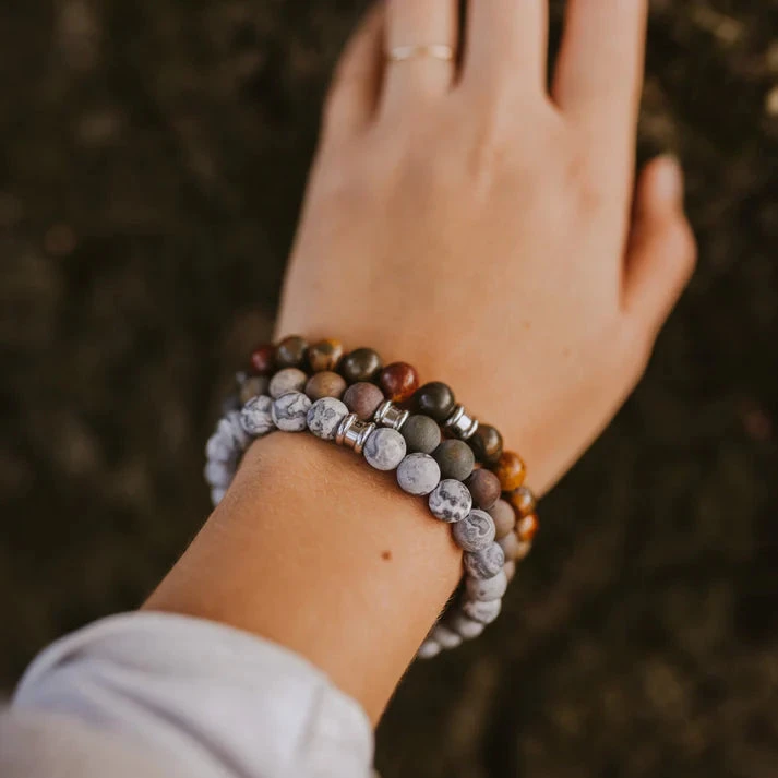 Stones Basic Bracelet - Matt Tiger 2 Stones Basic Bracelet - Matt Tiger - Image 2