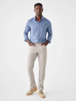 Faherty The Movement™ Shirt 7 Faherty The Movement™ Shirt -Western Cowboy Clothing Store SP23 faherty mens MWS2322 NSC THE MOVEMENT SHIRT NAVY SKIES CHECK front 1 2000x eed94424 87b9 45e1 b4ef 4dfafc0dafee