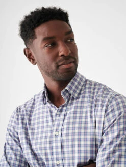 FAHERTY THE MOVEMENT PLAID SHIRT 24 FAHERTY THE MOVEMENT PLAID SHIRT -Western Cowboy Clothing Store SP23 faherty mens MWS2323 CHH THE MOVEMENT SHIRT CHERRY HILL PLAID B detail 2 1000x f4843c35 285a 4a24 ba80 ac670fc42647