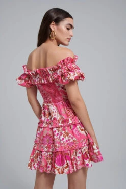 LOVE THE LABEL ROSALINE PRINT DRESS -Western Cowboy Clothing Store Shot 17 6090 CLEMENTINE 347