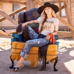 AGAVE SKY COWHIDE SLIDE SANDAL- SALT & PEPPER 9 AGAVE SKY COWHIDE SLIDE SANDAL- SALT & PEPPER -Western Cowboy Clothing Store Slide pic 52208