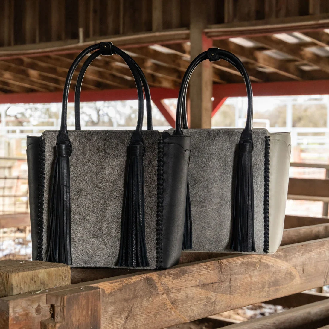 WESTERN AND CO. UPTOWN TASSEL TOTE - SAND 3 WESTERN AND CO. UPTOWN TASSEL TOTE - SAND - Image 3