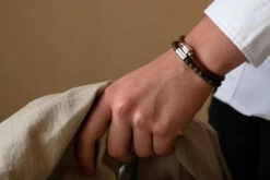 Luke Landon Bracelet - Peanut 5 Luke Landon Bracelet - Peanut -Western Cowboy Clothing Store SteelandBarnett 08