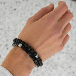 Memphis Bracelet- Matt Black -Western Cowboy Clothing Store SteelandBarnett 12 b820d30b 11a5 42ef ad9d 651e60aadf90