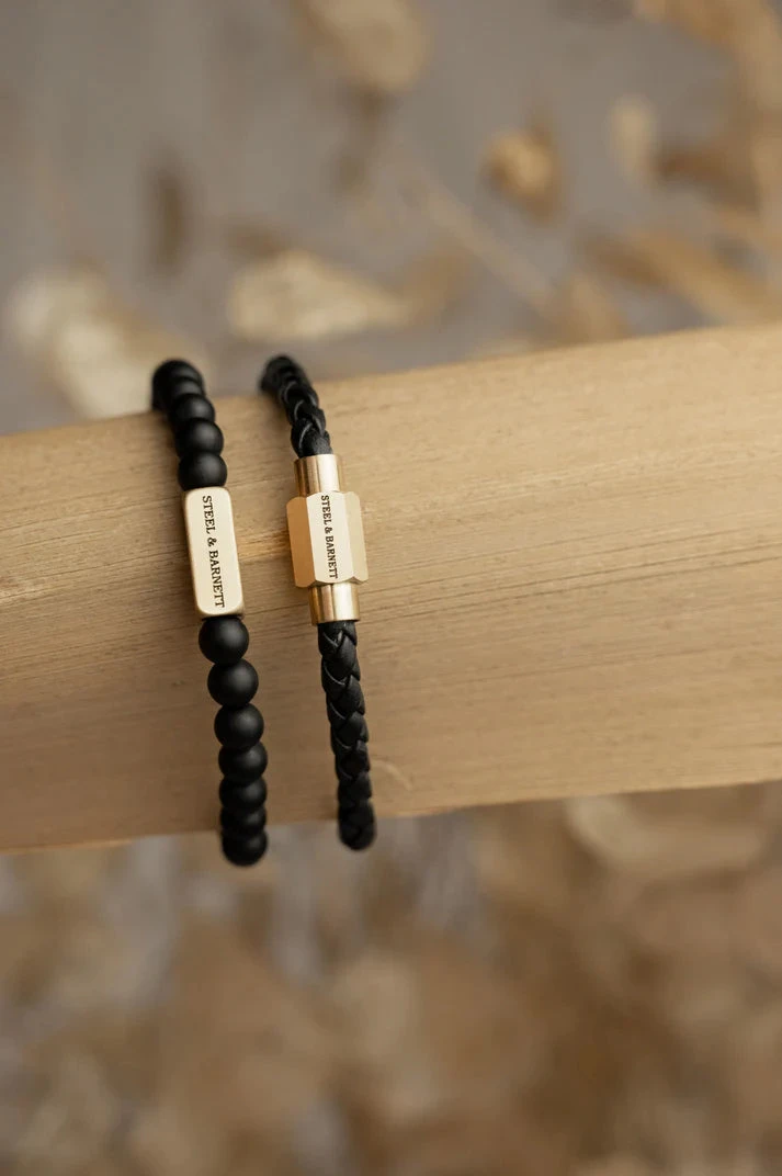 Luke Landon Bracelet - Black | Gold 4 Luke Landon Bracelet - Black | Gold - Image 4