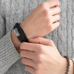 Bonacci Bracelet- Black 7 Bonacci Bracelet- Black -Western Cowboy Clothing Store SteelandBarnett 3 848f1cf2 4f15 4470 bade c16de0bcd06e