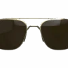 BEX MACH MATTE GOLD AND BROWN SUNGLASSES