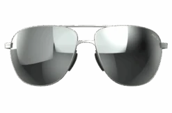 BEX NOVA MATTE SILVER AND GRAY SUNGLASSES