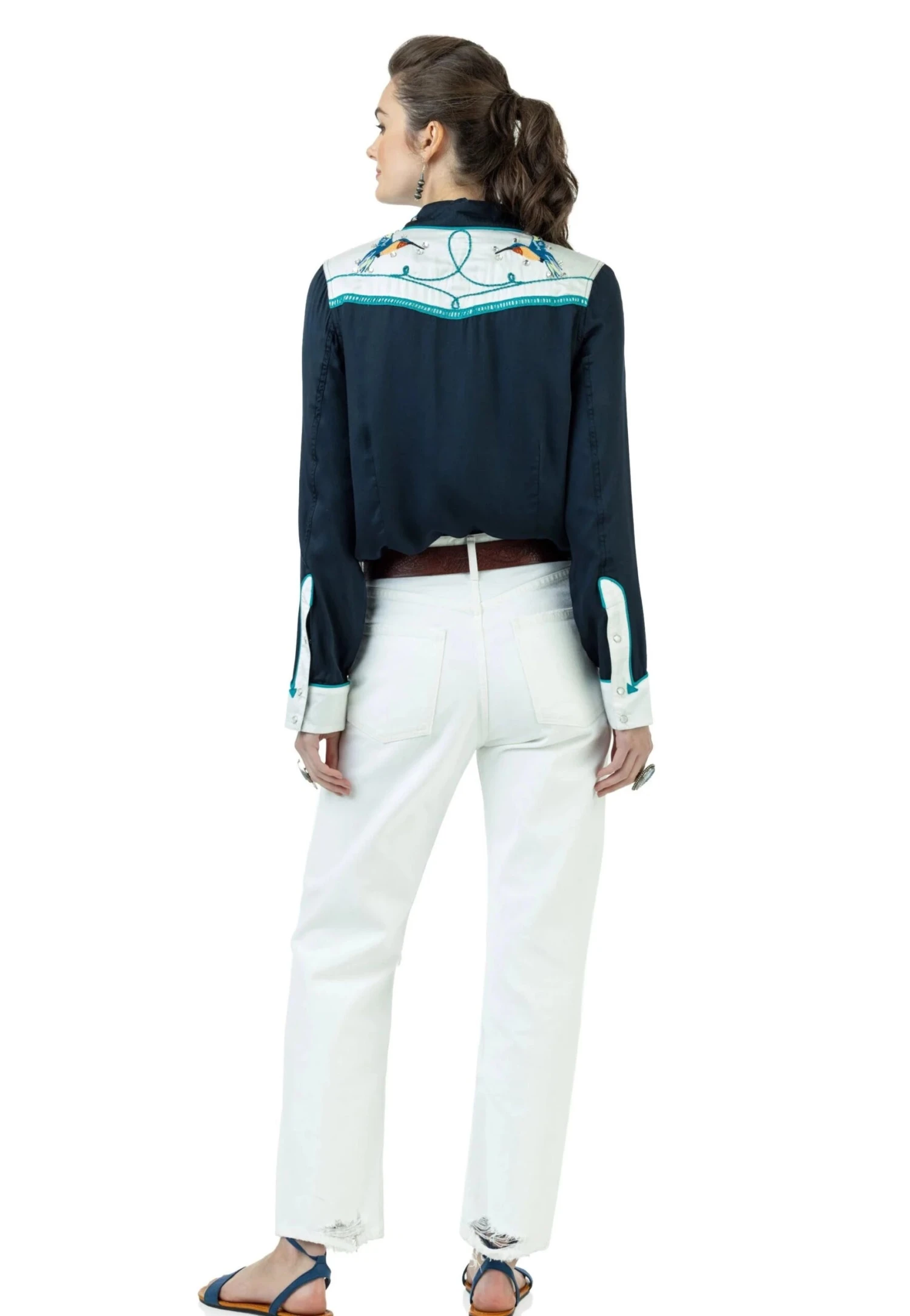 DOUBLE D RANCHWEAR SENORITA'S RODEO BLOUSE 2 DOUBLE D RANCHWEAR SENORITA'S RODEO BLOUSE - Image 2