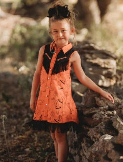 SHEA BABY ORANGE VINTAGE DRESS