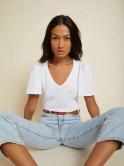 NATION VICKY FLUTTER SLEEVE TOP -Western Cowboy Clothing Store VICKY TOP 2243JJR OPWT H 600x fb215bc1 cd53 418e 81b5 611eee31aba2