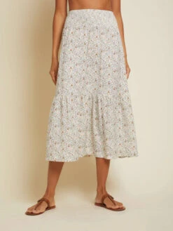 NATION YASMINE TIERED SKIRT- MEADOW